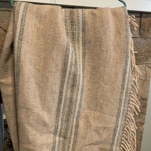 Vintage Argyle Wool Tweed Throw